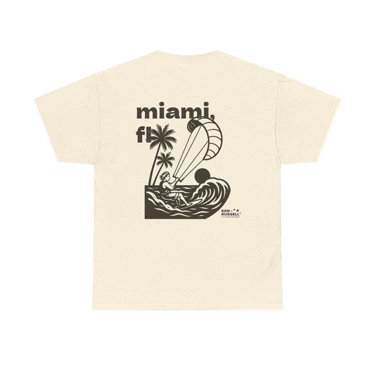 Miami Kiteboarding Tee - Ken Russell for Mayor of Miami