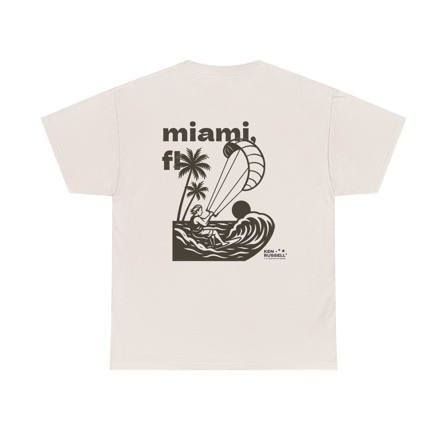 Miami Kiteboarding Tee - Ken Russell for Mayor of Miami