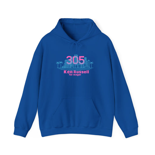 305 Miami Vice City Hoodie - Ken Russell for Mayor of Miami