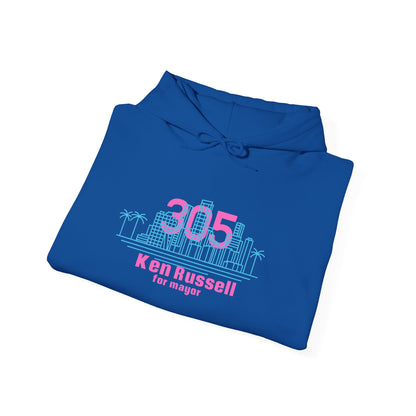305 Miami Vice City Hoodie - Ken Russell for Mayor of Miami