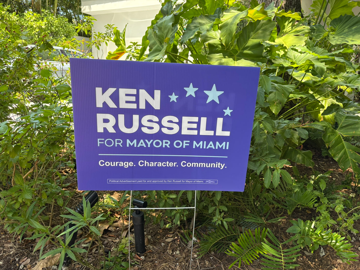 Ken Russell for Mayor Yard Sign